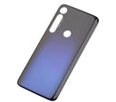 Tapa trasera de cristal azul oscuro para Motorola Moto G8 Plus (XT2019), repuesto para reparación.