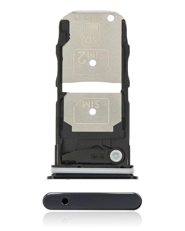 Bandeja para doble tarjeta SIM para Motorola Edge 5G (XT2063 / 2020) (Gris Baltico)