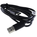Cable de carga USB-A a USB-C Motorola negro de 1 metro, para datos y carga turbo.