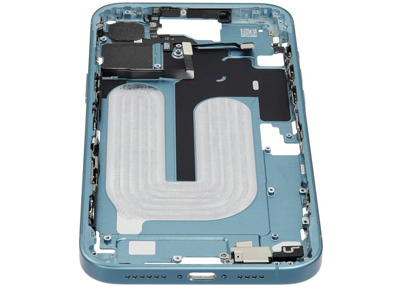 Encuentra la carcasa intermedia con botón de encendido y volumen para iPhone 16 Plus en Guatemala.