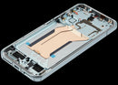Pantalla OLED refurbished para Xiaomi 14 Jade Green con marco, lista para reparación de display.