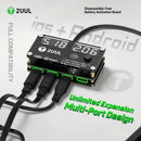 Activador de batería 2UUL BT05 para iOS y Android, con puertos de carga y prueba de voltaje para reparación de móviles.