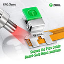 Pinza universal 2UUL FC01 con SlowBack para reparación precisa de cable flex en talleres de electrónica.