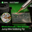 Puntas de soldadura 2UUL FD35 con cable jumper reemplazable (Pack de 3) para reparación microelectrónica.