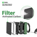 Extractor de humo 2UUL FE11 MagFan magnético, ideal para soldadura y reparación de celulares, protege con su potente succión.