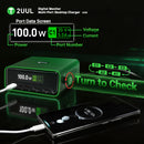 Cargador de escritorio 2UUL PC12 de 100W con pantalla digital, 2 puertos USB-C y 2 USB-A.