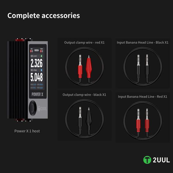 Pantalla Power X de alto refresco 2UUL PW11 con medidor de amperios y voltaje en Guatemala.