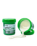 Flux Mr. Flux 100g para soldar y reparar PCB, ideal para trabajos con componentes electrónicos y soldadores.