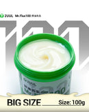 Flux Mr. Flux 100g para soldar y reparar PCB, ideal para trabajos con componentes electrónicos y soldadores.