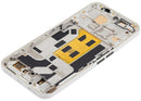 Pantalla OLED blanca refurbished para Nothing Phone (2a) con marco, ideal para reparación de display roto.