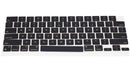 Kit de keycaps negras para teclado MacBook Air 13" y Pro 14"/16" (A2681, A2941, A3113, A3114).