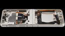 Pantalla interior OLED blanca con marco para Samsung Galaxy Z Flip 3 5G F711U, reparada y lista para instalación.