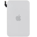 Tapa trasera plateada usada para iPhone 17 Pro Max con MagSafe y NFC, ideal para reparación de chasis.