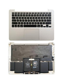 Tapa superior plateada MacBook Pro 13 A1502 2015 con batería y teclado ANSI US refurbished.