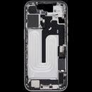 Chasis medio usado para iPhone 17 (A3258) con puerto de carga y piezas pequeñas, versión EU/Global, listo para reparación.