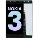 Pantalla LCD y digitalizador originales negros para Nokia 3 (TA-1020, TA-1027, TA-1032), reemplazo de display.