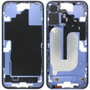 Chasis medio usado OEM Ultramarine para iPhone 16 Plus A3104 con pequeñas partes, repuesto original.