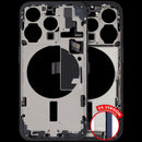 Encuentra la carcasa mid-frame con puerto de carga y cable flex para iPhone 15 Pro en Guatemala con garantía y variedad de piezas pequeñas.