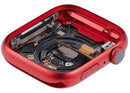 Chasis de aluminio rojo USADO para Apple Watch Series 8 45mm (A2774), ideal para reparación de carcasa.