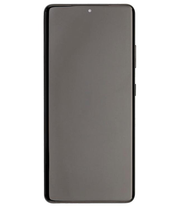 Pantalla OLED con marco para Samsung Galaxy S21 Ultra 5G (Usada OEM Grado A) (Negro Fantasma)