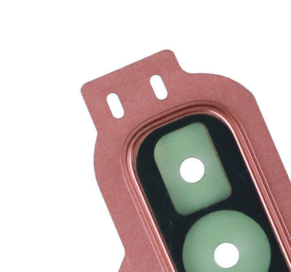 Lente de camara trasera con bisel para Samsung Galaxy S10E (Rosa Flamenco)