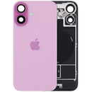 Tapa trasera rosa OEM iPhone 16 con MagSafe, NFC y flex de flash, versión UK/EU.