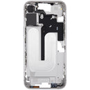 Chasis medio blanco para iPhone 16 Plus (US Version) A3082 con botones de encendido y volumen.