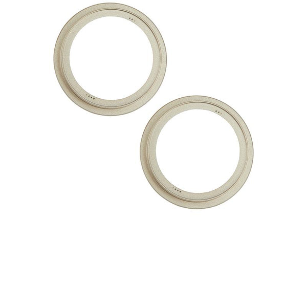 Aro del bisel de la camara trasera para iPhone 15 / 15 Plus (Amarillo) (Set de 2 piezas)