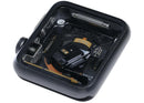 Chasis de aluminio negro espacial usado para Apple Watch Series 1, 38mm, modelo A1553, con tapa trasera.