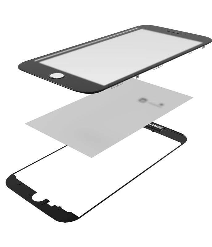 Encuentra tapas traseras con marco y OCA preinstalado para iPhone 8 Plus en Guatemala, mayoristas de componentes premium y 3 en 1.