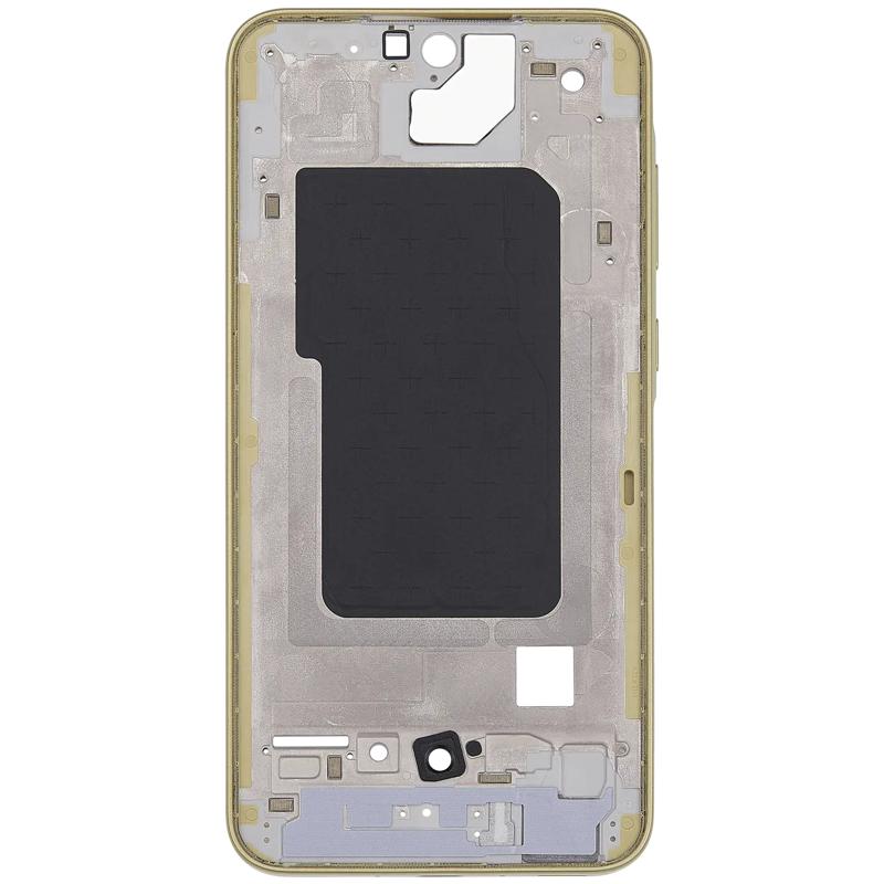 Carcasa intermedia Samsung Galaxy A35 (A356 / 2024) Lemon disponible para reparaciones en talleres de Guatemala.