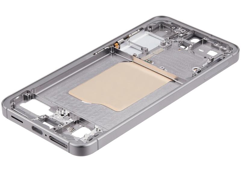 Chasis intermedio para Samsung Galaxy S25 5G disponible en Guatemala para reparaciones y mantenimiento.