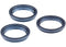 Compra al mayor este set de 3 anillos bisel para cámara trasera en Guatemala para reparaciones de iPhone 12 Pro Max en color Pacific Blue.