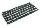 Kit de keycaps hebreo para MacBook Air 13" / 15" (2022-2026) en color Midnight. Teclas de repuesto para teclado Apple.