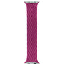 Correa braided solo loop magenta para Apple Watch, compatible con modelos de 44mm, 45mm, 46mm, 49mm. Repuesto trenzado sin broches.
