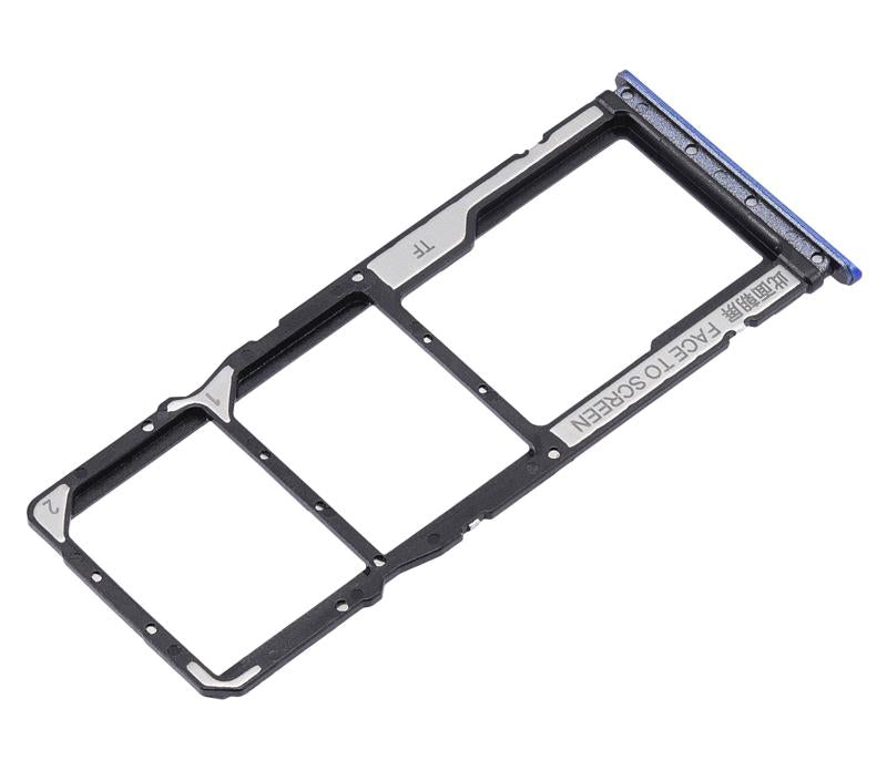 Bandeja doble SIM azul para Xiaomi Redmi 9T / Note 9 4G / Poco M3 en Guatemala, encuentra repuestos y componentes Xiaomi en talleres de reparación autorizados.