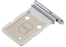 Bandeja dual SIM Samsung Galaxy S26 (SM-S942B) Silver Shadow, repuesto original para porta SIM.