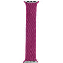 Correa braided solo loop magenta para Apple Watch, compatible con modelos de 44mm, 45mm, 46mm, 49mm. Repuesto trenzado sin broches.