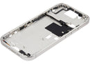 Tapa superior blanca de titanio para iPhone 16 Pro, versión US, con botones de encendido/volumen. Repuesto A3083.