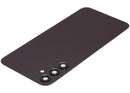 Tapa trasera rojo oscuro para Samsung Galaxy A24 4G (A245) con lente de cámara, repuesto de reparación.