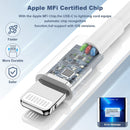 Compra el adaptador de corriente de 2 puertos USB-C con cable USB C-L Non-MFI y USB C-C en Guatemala para una carga rápida y eficiente.