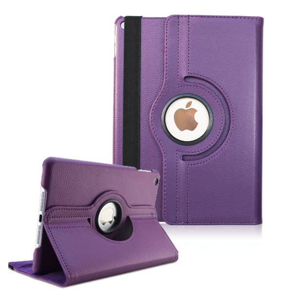 Protege tu iPad Pro 12.9 con un estuche giratorio 360 grados color morado en Guatemala.