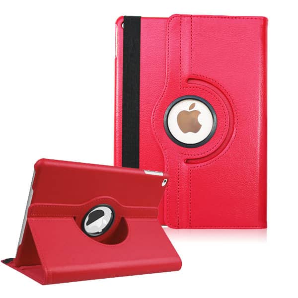 Encuentra la mejor funda con soporte giratorio 360 grados en Guatemala para tu iPad Pro 12.9 de primera o segunda generación en color rojo de la marca SlowBack.