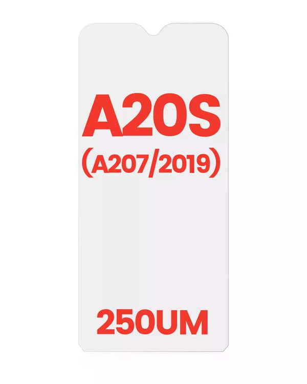 Compra al por mayor un pack de 10 OCA de 250um para reparar la pantalla de tu Samsung Galaxy A20S en Guatemala.
