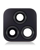 Lente de camara trasera (solo vidrio) con adhesivo para Motorola Moto G Play (XT2093 / 2021) (Gris)