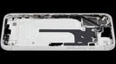 Chasis medio blanco usado para iPhone 16 Plus (A28XX), con piezas pequeñas, ideal para reparación de estructura.