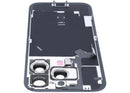 Tapa trasera con placa de acero con carga inalámbrica NFC MagSafe y flex de linterna compatible para iPhone 16 Pro (original OEM) (Titanio Natural)