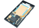 Pantalla LCD original Sony Xperia M2 Aqua negra con marco, repuesto para reparación D2403 D2406.