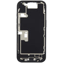 Chasis medio original iPhone 16 Pro Black Titanium A2892 usado con puerto de carga y piezas pequeñas.