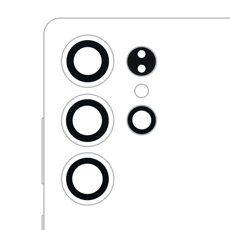 Encuentra un set de 4 lentes de cámara trasera con adhesivo para Samsung Galaxy S25 Ultra 5G en Guatemala.